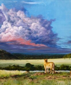 Картина «Почему лев не имеет логова» - автор художник Сергей Елизаров, живопись, холст, масло, 50×70 см, 2016 год.