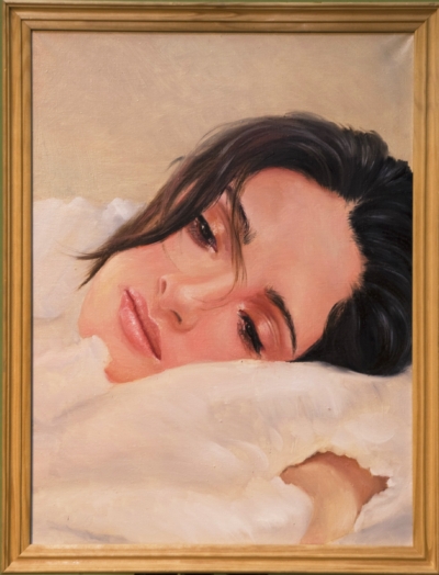 Картина «Пробуждение» - автор художник Сергей Елизаров, живопись, холст, масло, 40×30 см, 2016 год. Багет