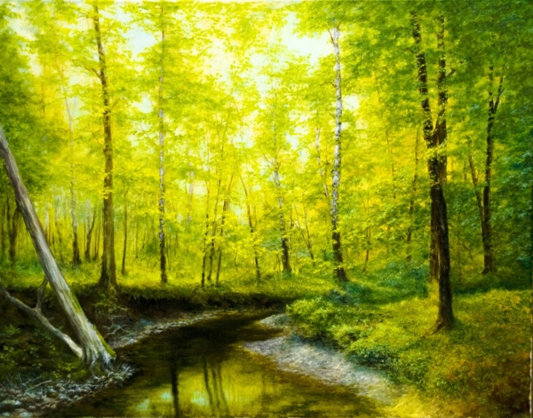 Картина «Лес весной»