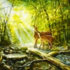 Картина «Солнечное утро» - автор художник Сергей Елизаров, живопись, холст, масло, 40×50 см, 2019 год.