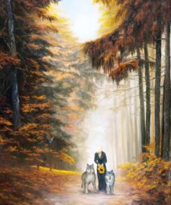 Картина «Сумеречный дозор» - автор художник Сергей Елизаров, живопись, холст, масло, 50×40 см, 2019 год.