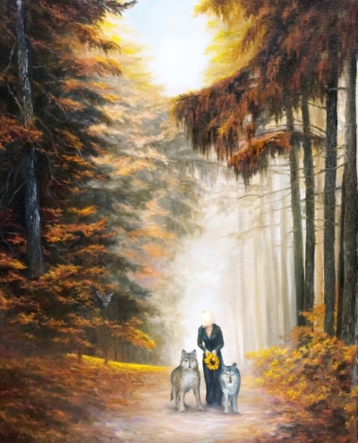 Картина «Сумеречный дозор» - автор художник Сергей Елизаров, живопись, холст, масло, 50×40 см, 2019 год.