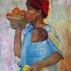 Картина «Африканка» - автор художник Саро Шахбазян, живопись, холст, масло, 96,5х66,8 см