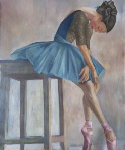 Картина «Балерина» - автор художник Саро Шахбазян, живопись, холст, масло, 96,5х66,8 см