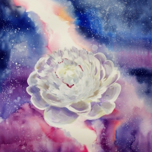 Картина «Белые цветы 2»