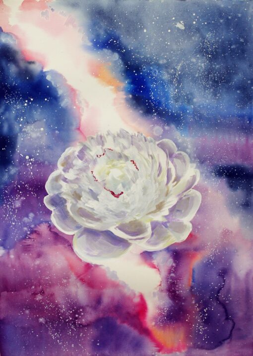 Картина «Белые цветы 2» - художник Ксения Соколова